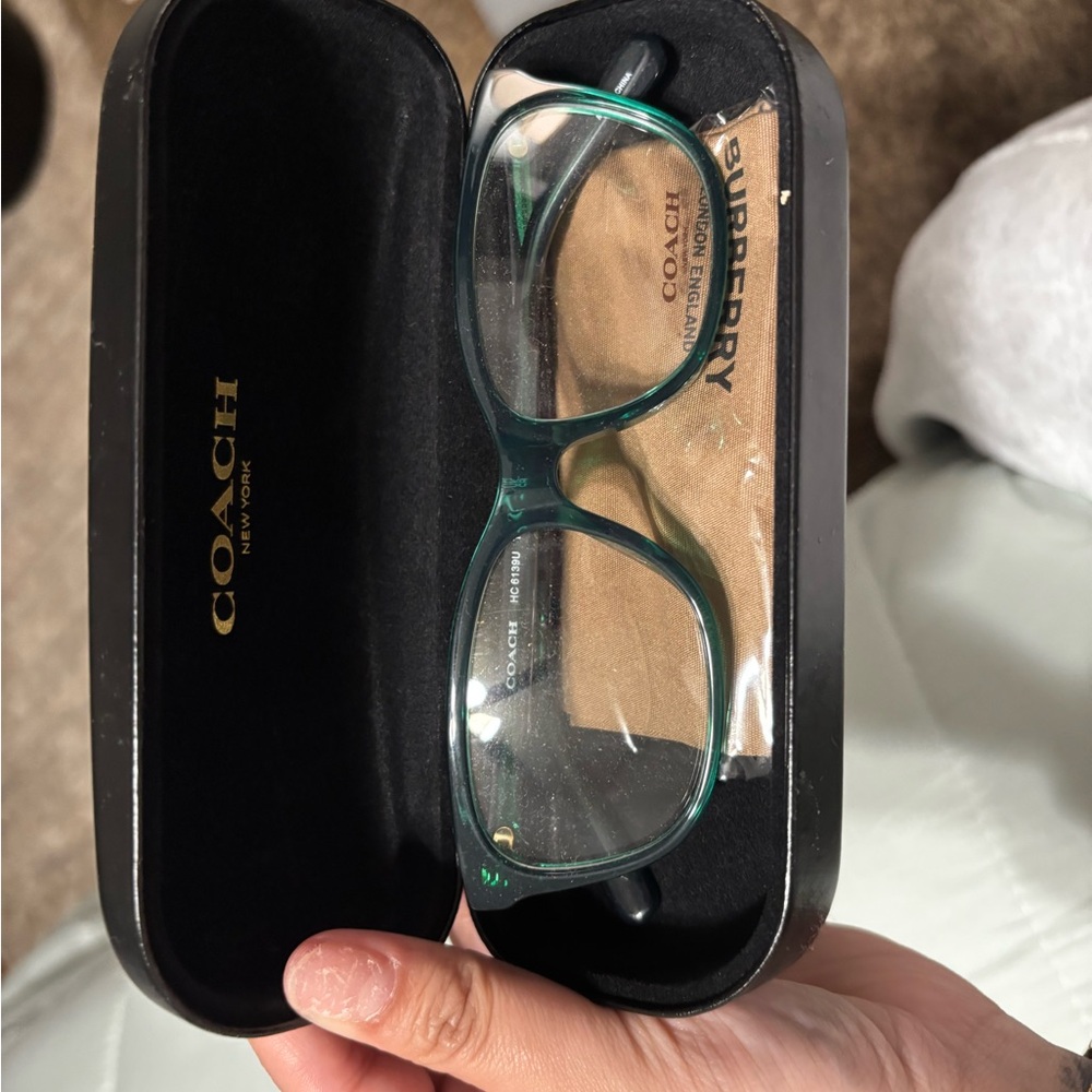 Coach Green Eyeglasses with Case